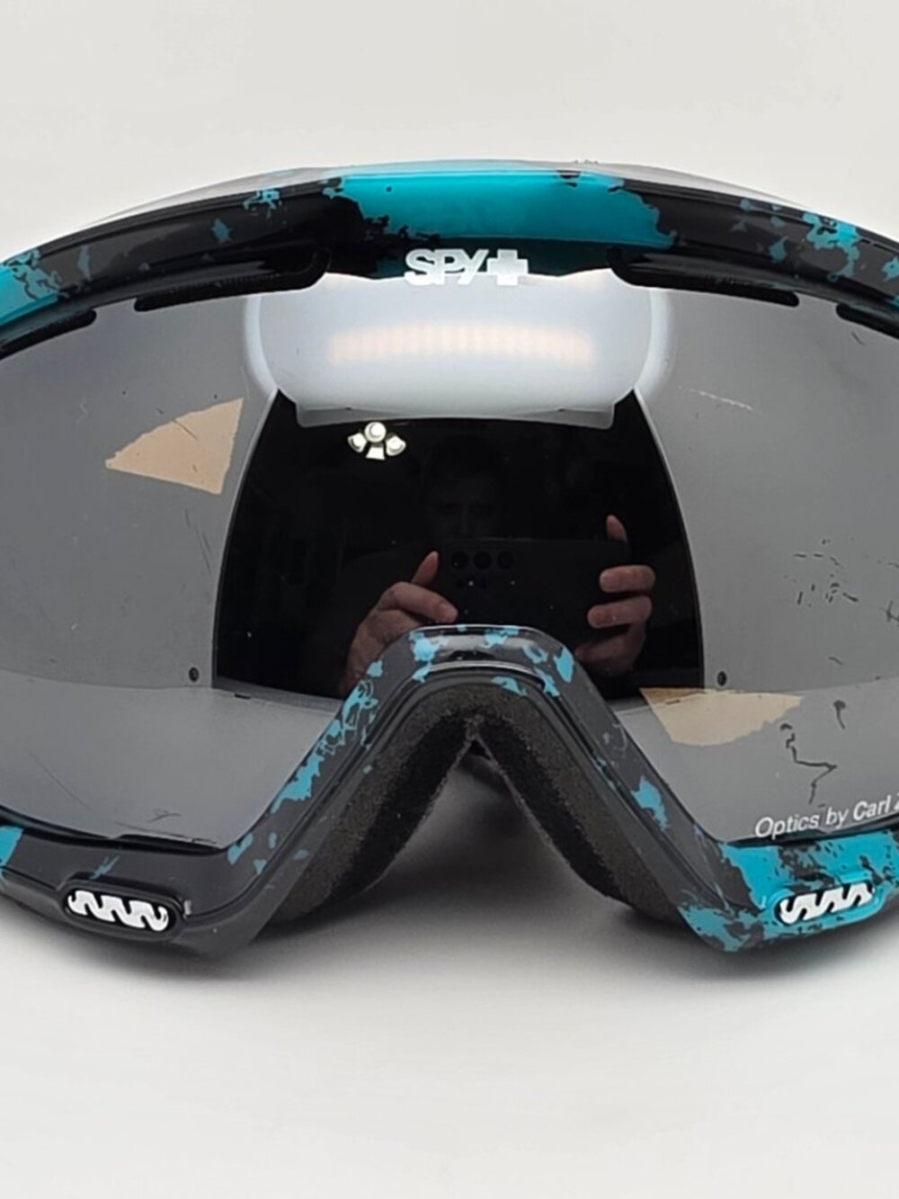 Spy Optic Bias Silver Mirror Brown Base Lens Winter Ski & Snow Boarding Goggles